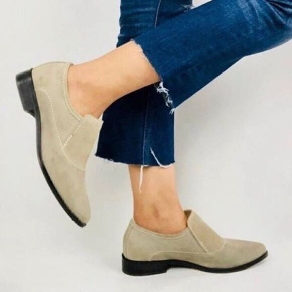 Free People Brady Slip on Nubuck Loafer - Picture 1 of 12